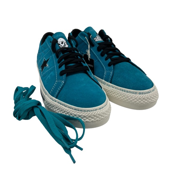 Men's Size 9 - Converse One Star Pro Low x Sean Pablo Paradise - Rapid Teal 2022 - Picture 8 of 10